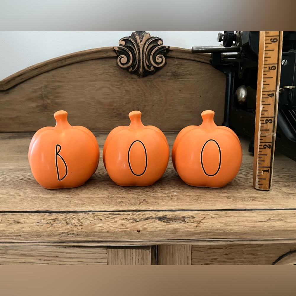 Rae Dunn Boo Mini Pumpkins Halloween